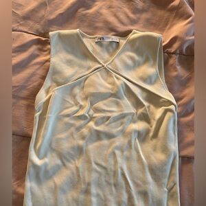 Zara white top
